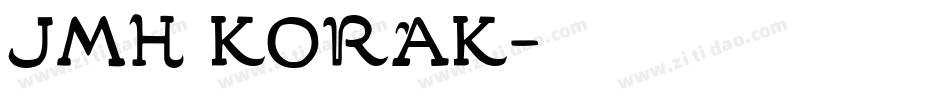 JMH KORAK字体转换